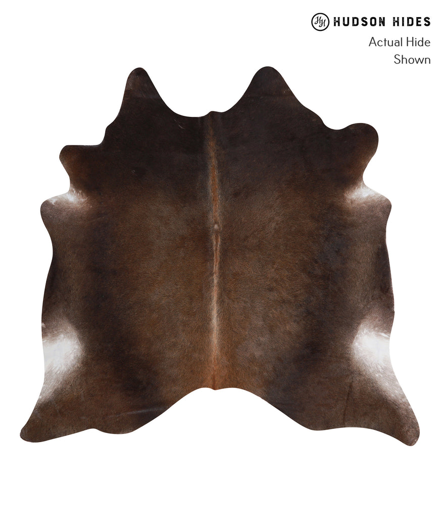 Chocolate X-Large Brazilian Cowhide Rug 6'5"H x 6'8"W #A4870 by Hudson Hides
