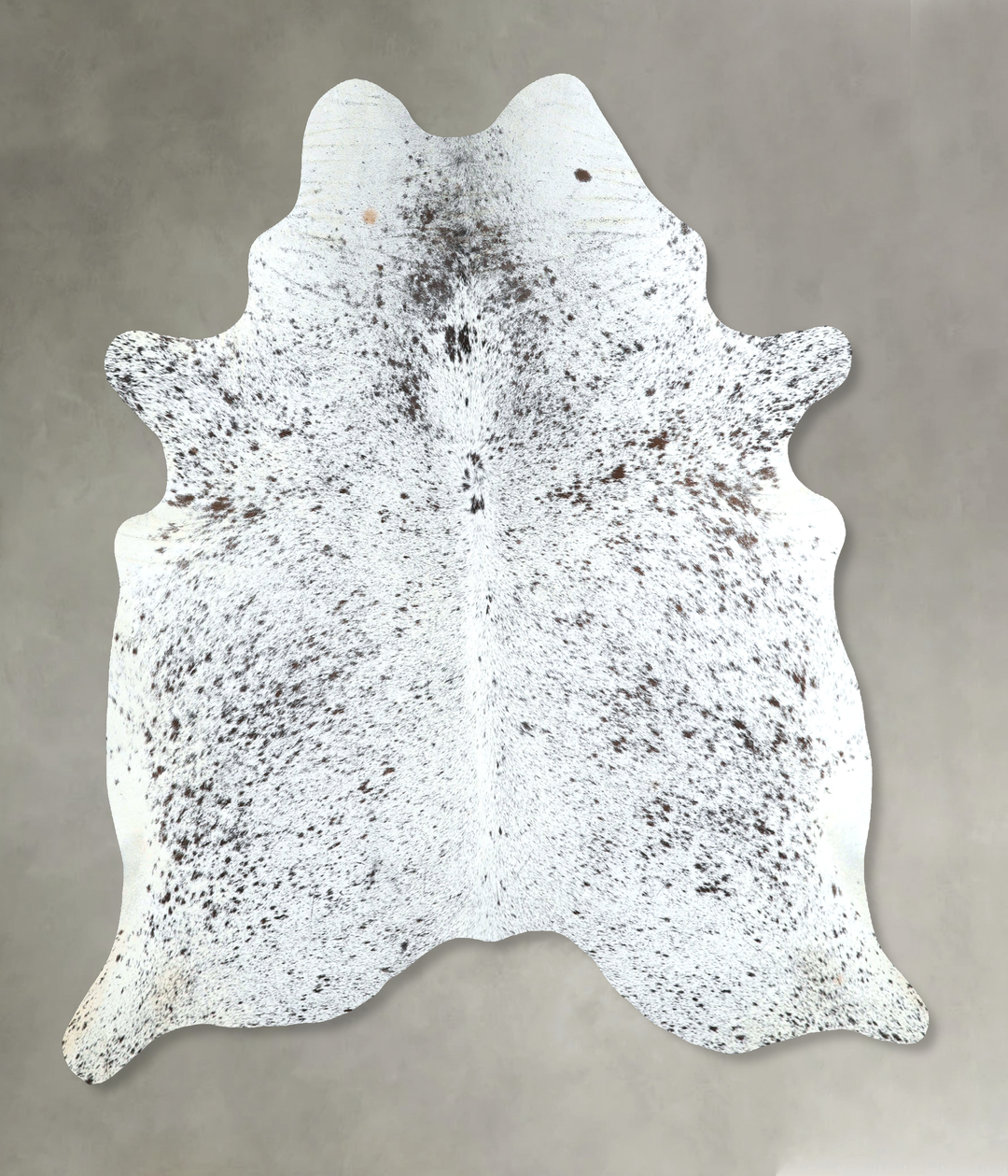 Salt and Pepper Black Large Brazilian Cowhide Rug 6'6"H x 6'1"W #A4870