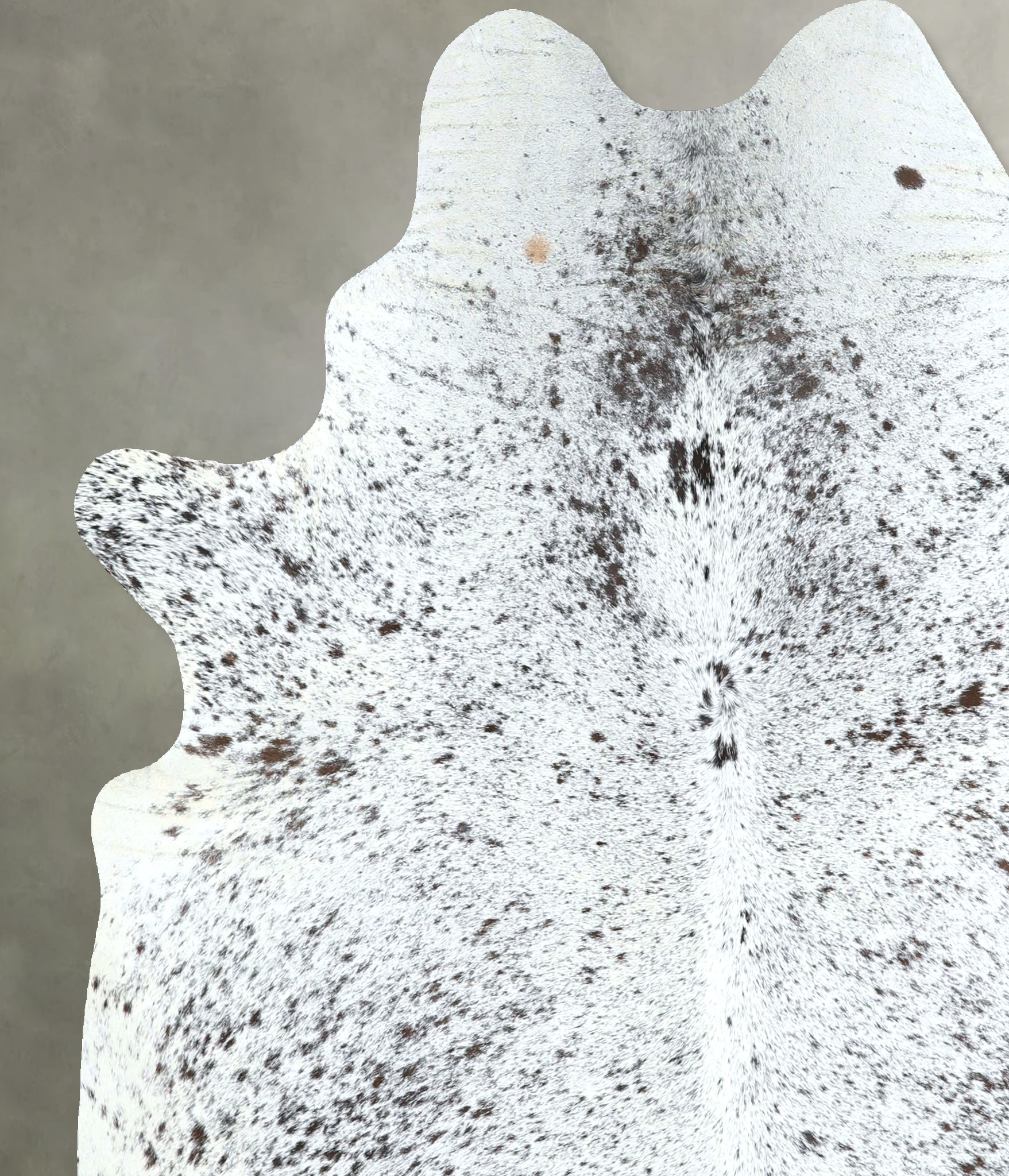 Salt and Pepper Black Cowhide Rug #A48705