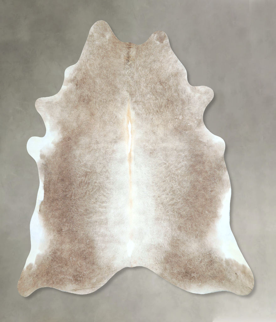 Taupe X-Large Brazilian Cowhide Rug 6'8"H x 6'3"W #A48709 by Hudson Hides