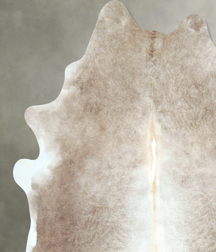 Taupe X-Large Brazilian Cowhide Rug 6'8"H x 6'3"W #A48709 by Hudson Hides