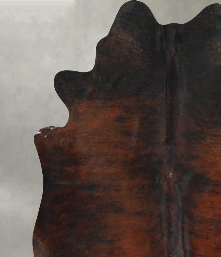 Dark Brindle X-Large Brazilian Cowhide Rug 6'6"H x 6'3"W #A48717 by Hudson Hides