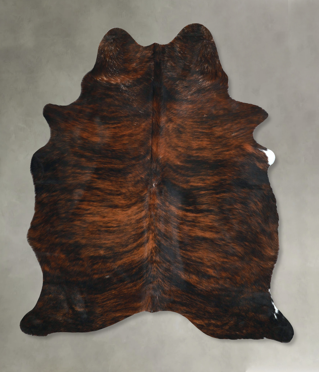 Dark Brindle Large Brazilian Cowhide Rug 6'11"H x 5'3"W #A48720 by Hud
