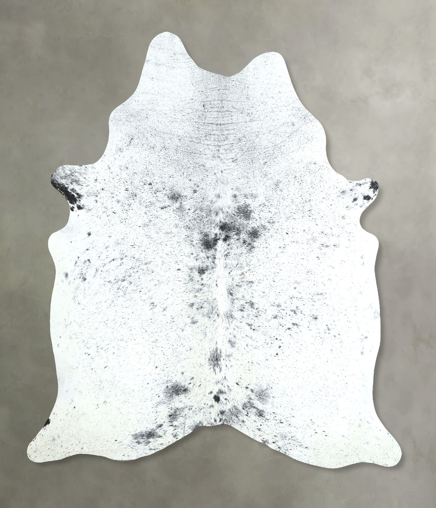 Salt and Pepper Black Cowhide Rug #A48721
