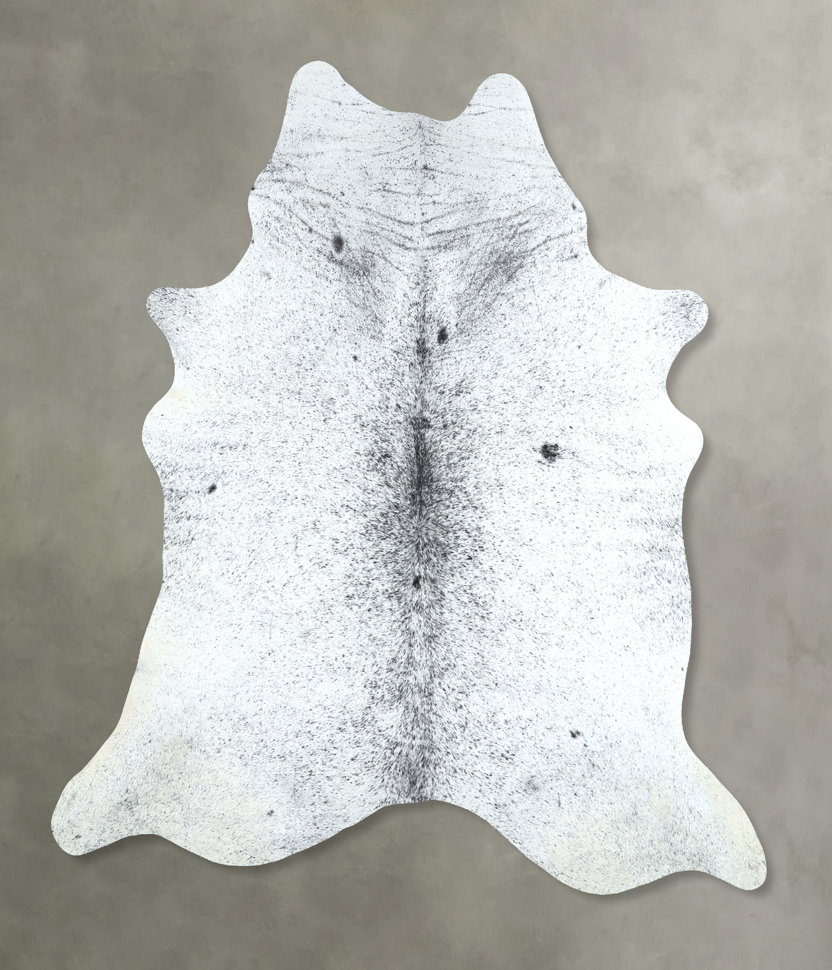 Salt and Pepper Black Cowhide Rug #A48722