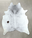 Salt and Pepper Black X-Large Brazilian Cowhide Rug 7'0"H x 5'10"W #A48725 by Hudson Hides