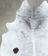 Salt and Pepper Black X-Large Brazilian Cowhide Rug 7'0"H x 5'10"W #A48725 by Hudson Hides