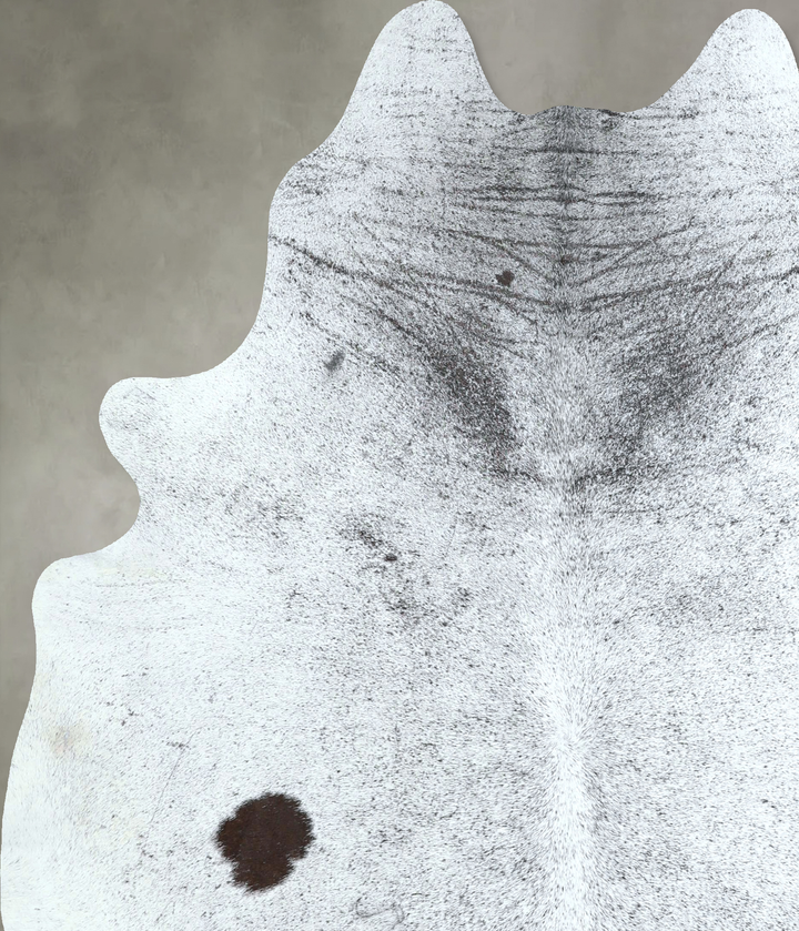 Salt and Pepper Black X-Large Brazilian Cowhide Rug 7'0"H x 5'10"W #A48725 by Hudson Hides