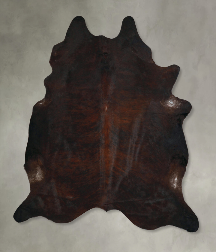Dark Brindle XX-Large Brazilian Cowhide Rug 7'10"H x 7'5"W #A48733 by Hudson Hides