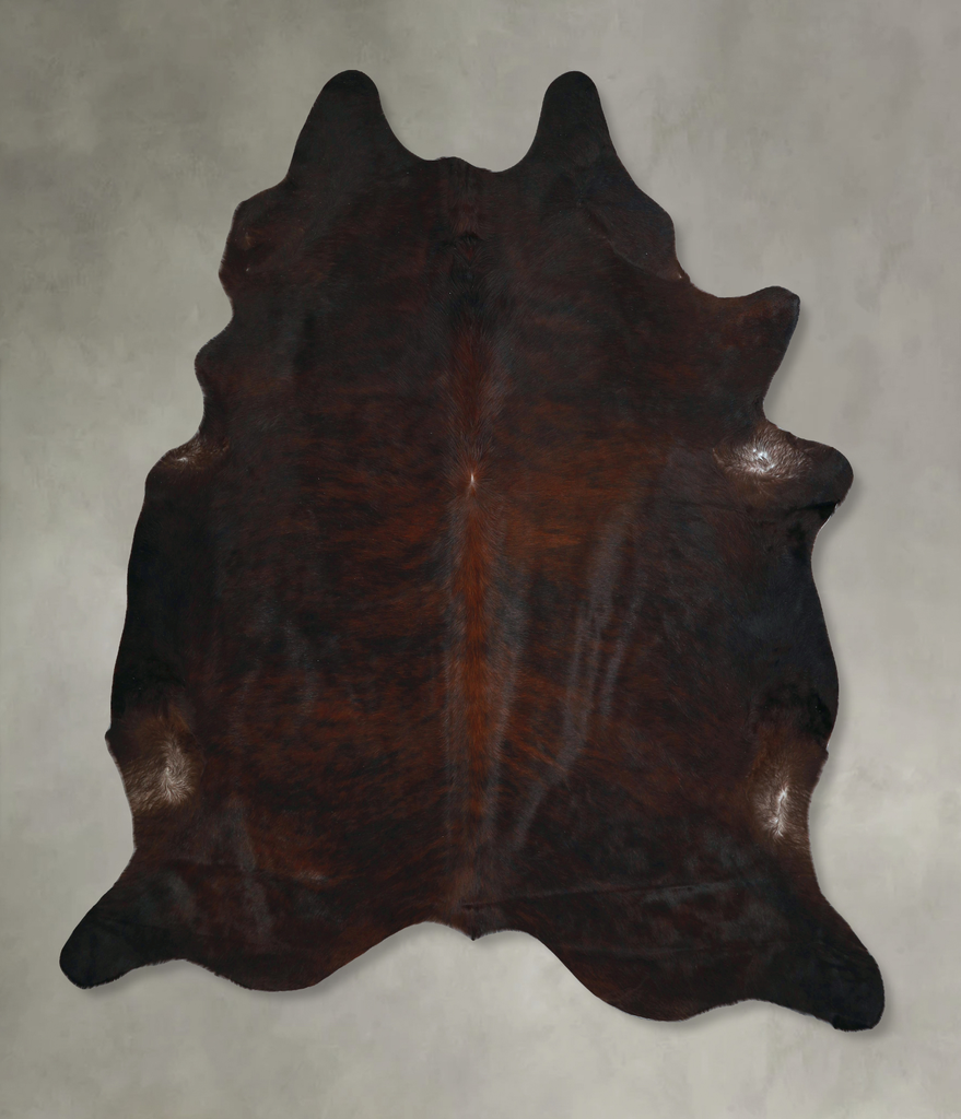 Dark Brindle XX-Large Brazilian Cowhide Rug 7'10"H x 7'5"W #A48733 by Hudson Hides