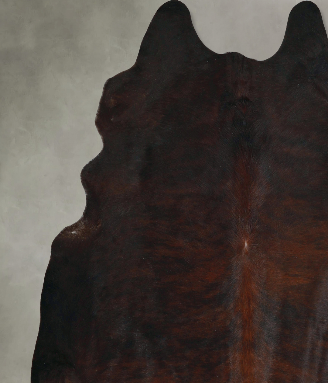 Dark Brindle XX-Large Brazilian Cowhide Rug 7'10"H x 7'5"W #A48733 by 