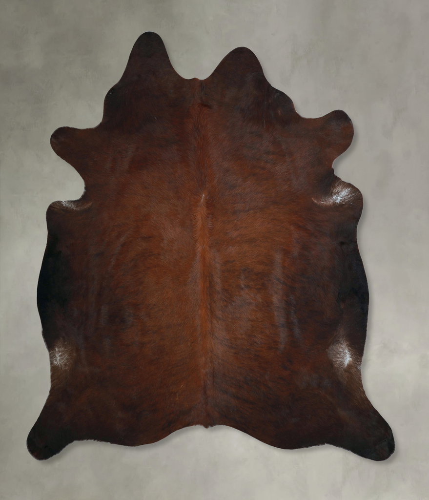 Dark Brindle XX-Large Brazilian Cowhide Rug 7'6"H x 7'0"W #A48734 by Hudson Hides