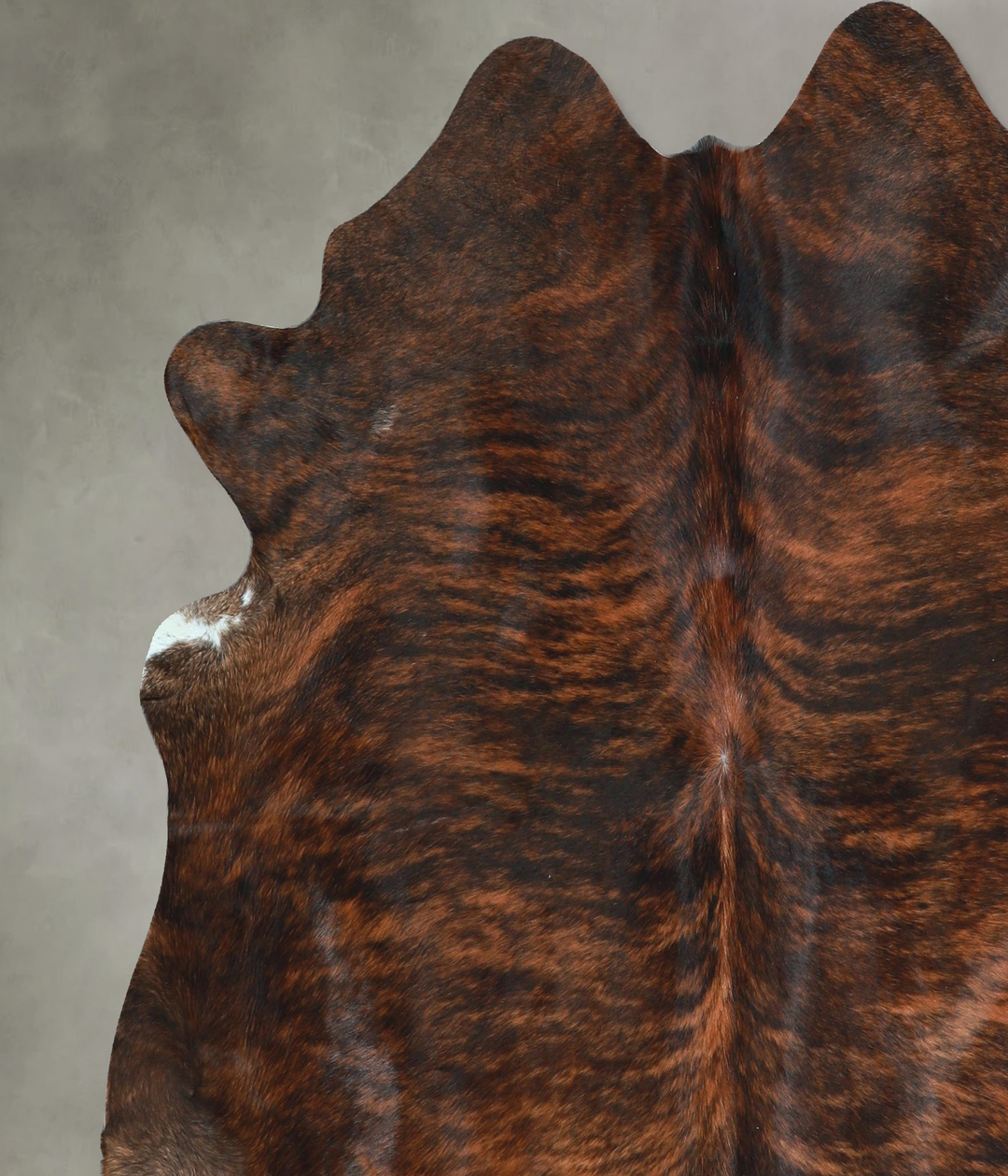 Dark Brindle X-Large Brazilian Cowhide Rug 6'8"H x 6'10"W #A48737 by H