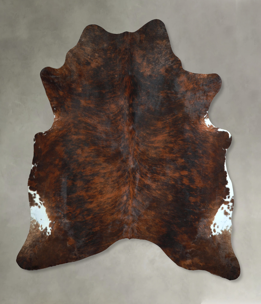 Dark Brindle XX-Large Brazilian Cowhide Rug 8'5"H x 7'4"W #A48741 by Hudson Hides