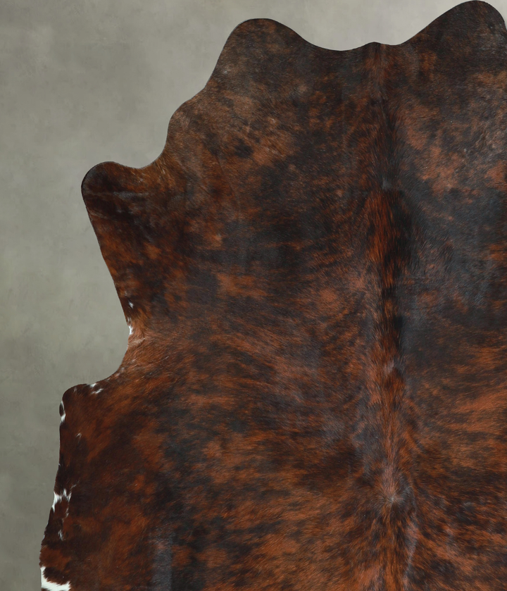 Dark Brindle XX-Large Brazilian Cowhide Rug 8'5"H x 7'4"W #A48741 by Hudson Hides