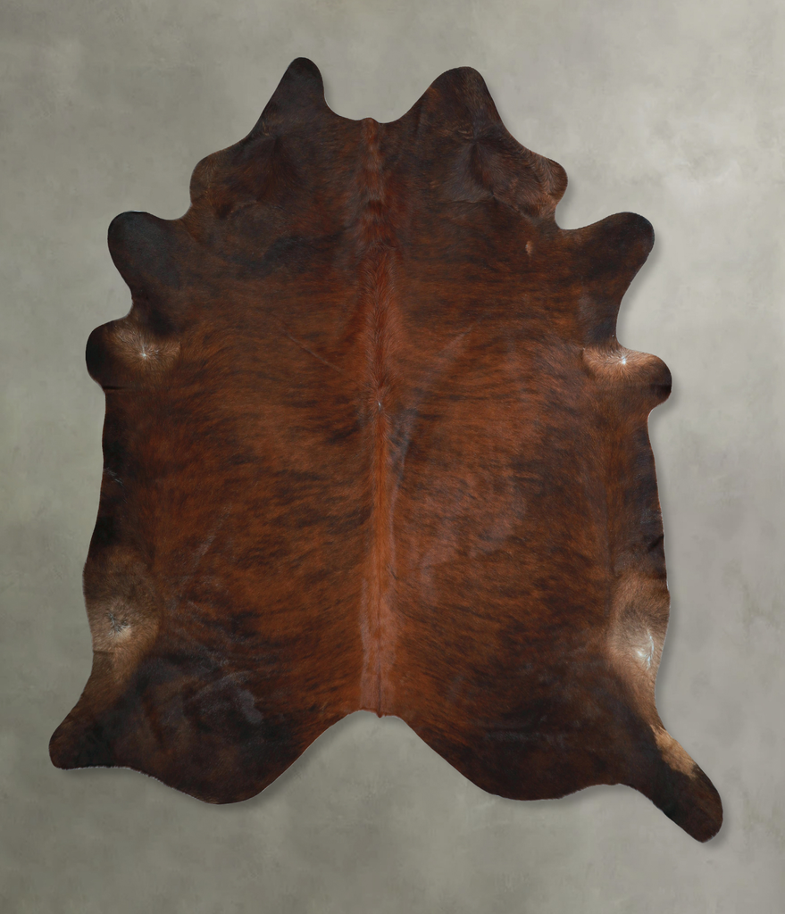 Dark Brindle XX-Large Brazilian Cowhide Rug 7'11"H x 7'7"W #A48742 by Hudson Hides