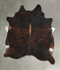 Dark Brindle XX-Large Brazilian Cowhide Rug 8'0