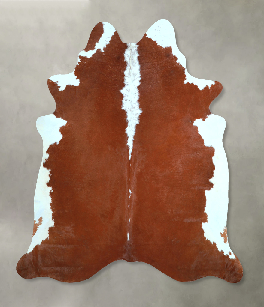 Hereford X-Large Brazilian Cowhide Rug 6'8"H x 6'3"W #A48752 by Hudson Hides