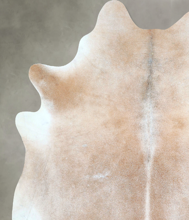 Grey with Beige X-Large Brazilian Cowhide Rug 7'3"H x 6'2"W #A48756 by Hudson Hides