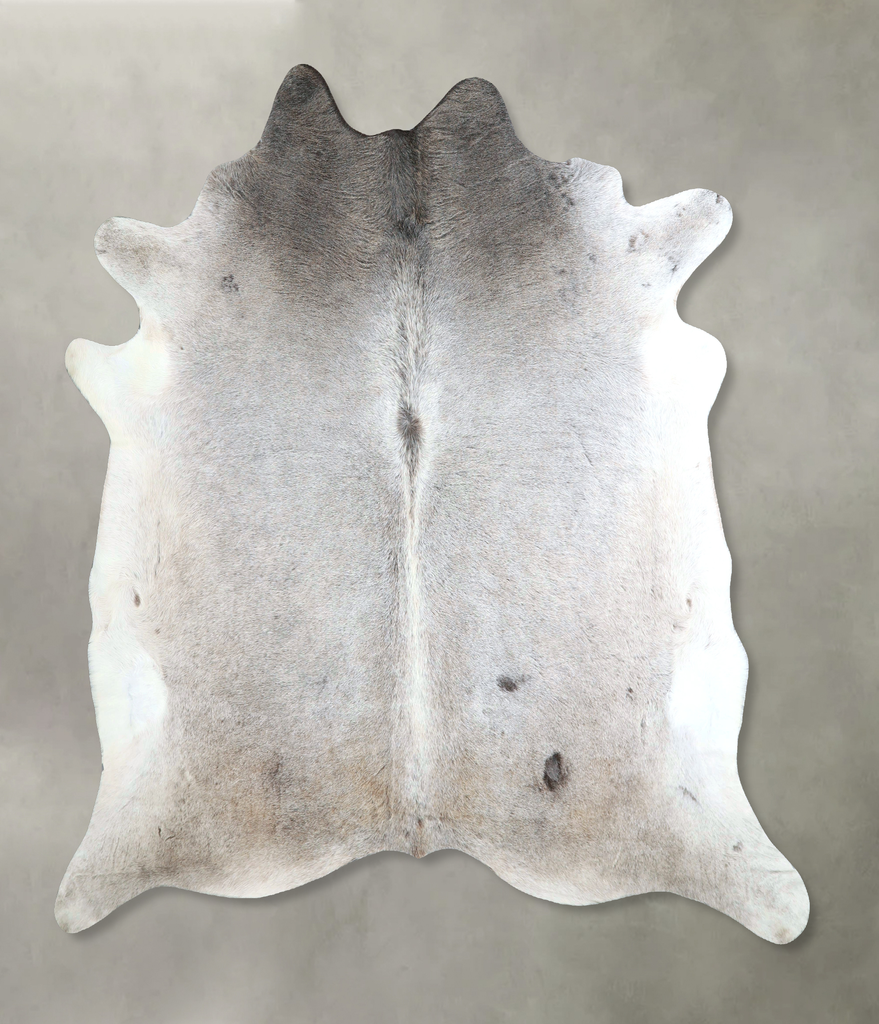 Medium Grey XX-Large Brazilian Cowhide Rug 7'6"H x 7'1"W #A48761 by Hudson Hides
