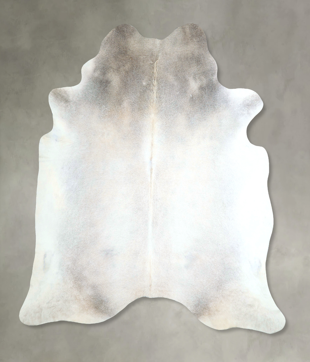 Grey with Beige XX-Large Brazilian Cowhide Rug 8'5"H x 7'0"W #A48764 b