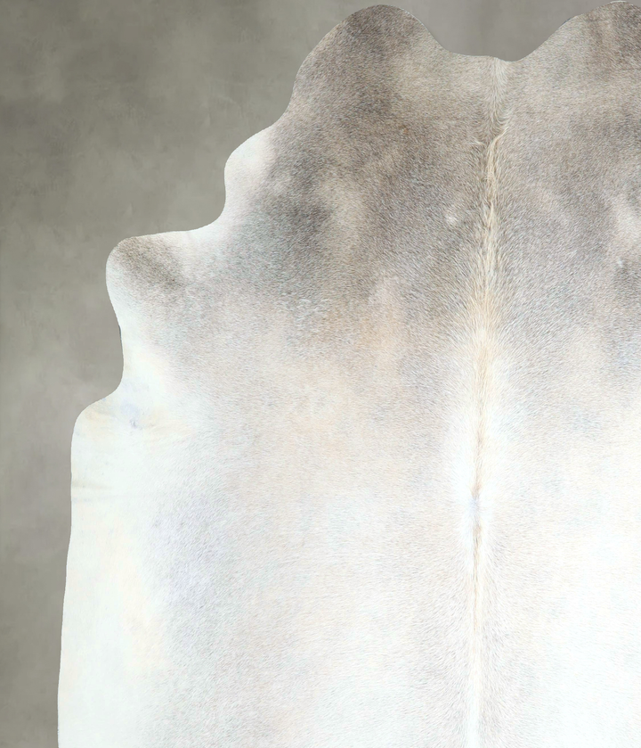 Grey with Beige XX-Large Brazilian Cowhide Rug 8'5"H x 7'0"W #A48764 by Hudson Hides