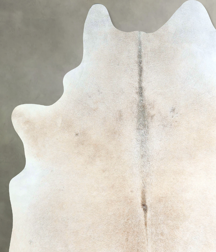 Grey with Beige X-Large Brazilian Cowhide Rug 7'4"H x 6'4"W #A48768 by Hudson Hides