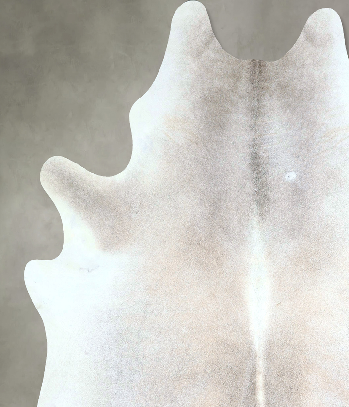 Grey with Beige X-Large Brazilian Cowhide Rug 7'2"H x 6'6"W #A48769 by Hudson Hides