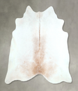 Grey with Beige X-Large Brazilian Cowhide Rug 6'7"H x 7'5"W #A48771 by Hudson Hides