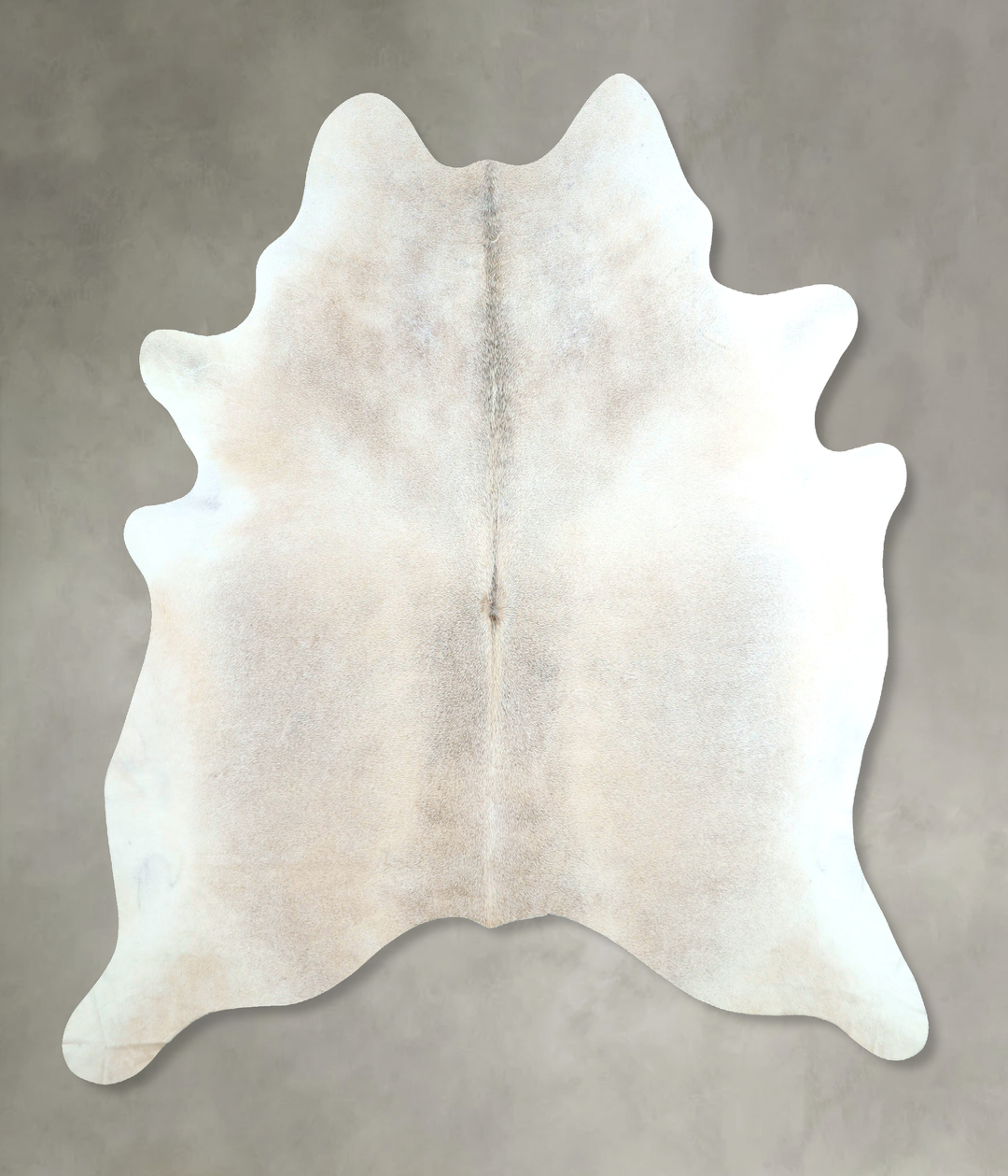 Grey with Beige X-Large Brazilian Cowhide Rug 7'6"H x 6'7"W #A48774 by