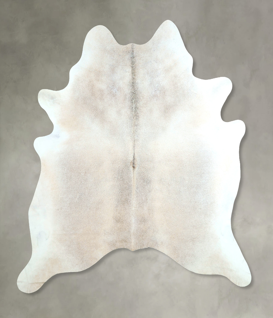 Grey with Beige X-Large Brazilian Cowhide Rug 7'6"H x 6'7"W #A48774 by Hudson Hides