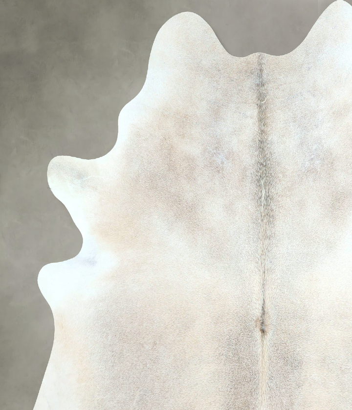 Grey with Beige X-Large Brazilian Cowhide Rug 7'6"H x 6'7"W #A48774 by Hudson Hides