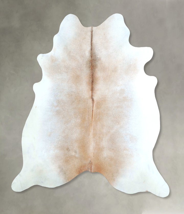 Grey with Beige X-Large Brazilian Cowhide Rug 7'1"H x 6'9"W #A48775 by Hudson Hides
