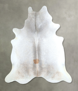 Grey with Beige XX-Large Brazilian Cowhide Rug 7'8"H x 6'9"W #A48779 by Hudson Hides