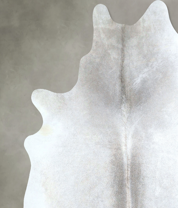 Grey with Beige XX-Large Brazilian Cowhide Rug 7'8"H x 6'9"W #A48779 by Hudson Hides