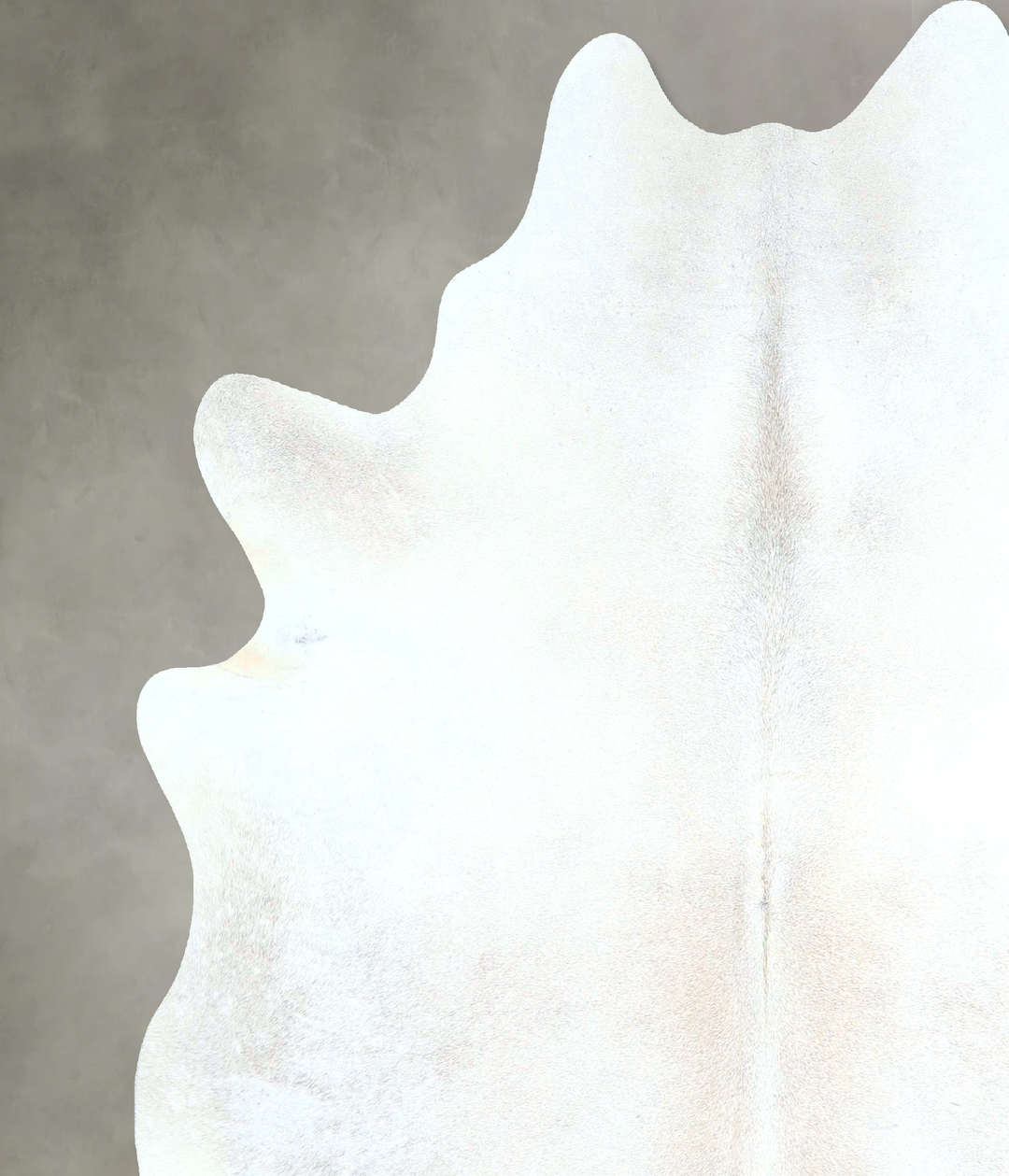 Grey with Beige X-Large Brazilian Cowhide Rug 7'1"H x 6'6"W #A48780 by