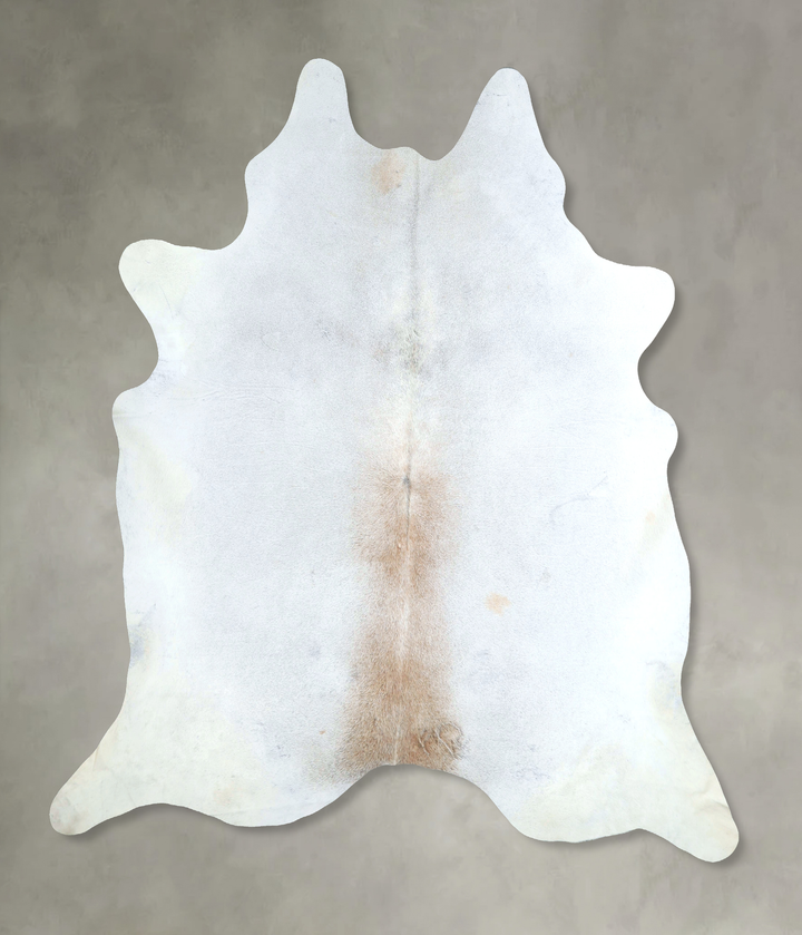 Grey with Beige XX-Large Brazilian Cowhide Rug 8'4"H x 7'10"W #A48787 by Hudson Hides