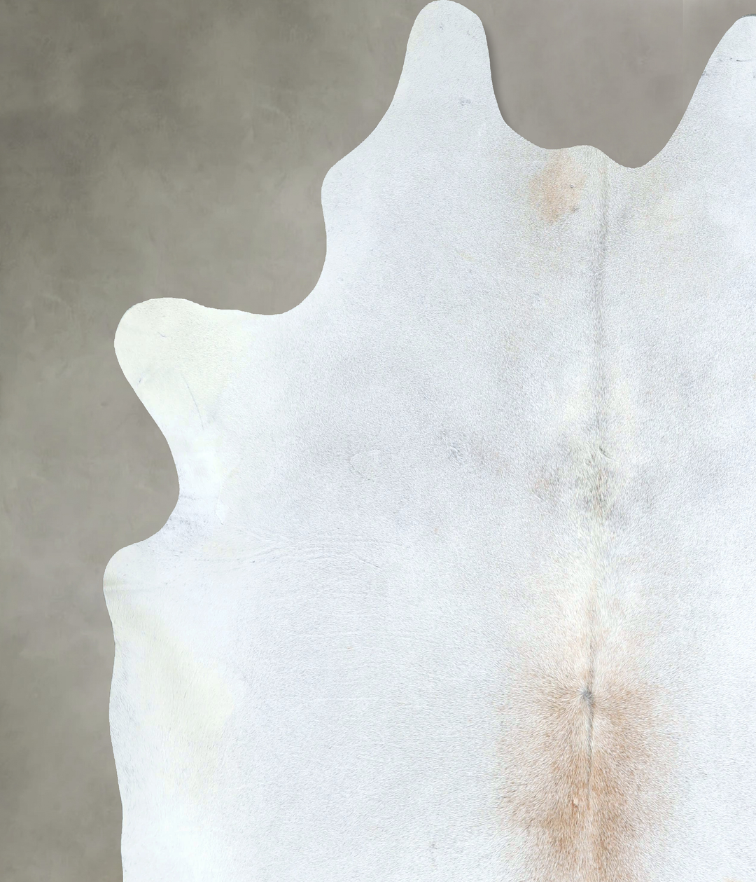 Grey with Beige XX-Large Brazilian Cowhide Rug 8'4"H x 7'10"W #A48787 