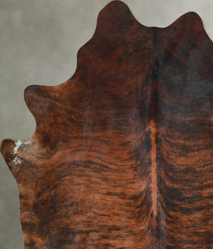 Dark Brindle XX-Large Brazilian Cowhide Rug 7'11"H x 7'3"W #A48792 by Hudson Hides