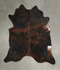 Dark Brindle XX-Large Brazilian Cowhide Rug 7'7
