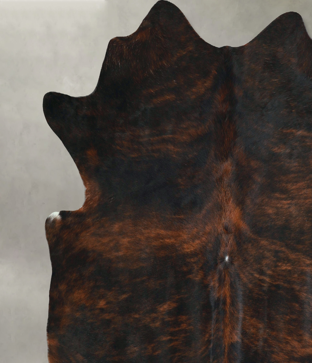 Dark Brindle XX-Large Brazilian Cowhide Rug 7'7"H x 7'7"W #A48793 by H