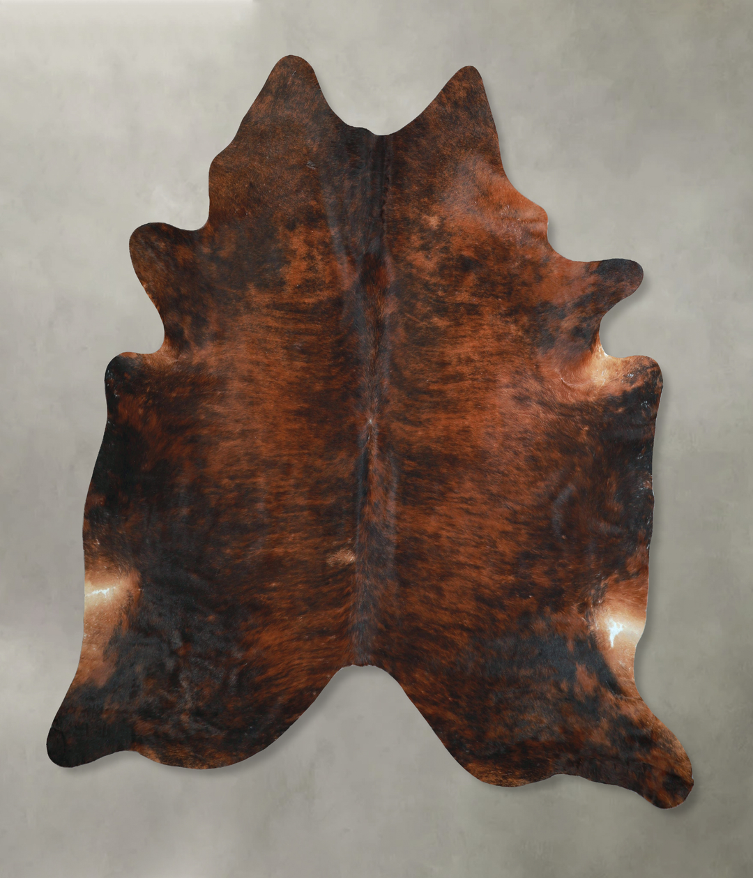 Dark Brindle XX-Large Brazilian Cowhide Rug 8'0"H x 7'5"W #A48794 by H