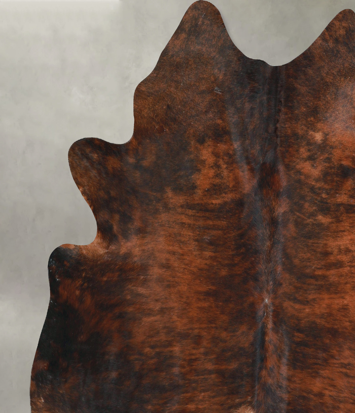 Dark Brindle XX-Large Brazilian Cowhide Rug 8'0"H x 7'5"W #A48794 by Hudson Hides