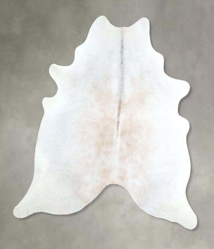 Grey with Beige X-Large Brazilian Cowhide Rug 7'4"H x 6'6"W #A48798 by Hudson Hides