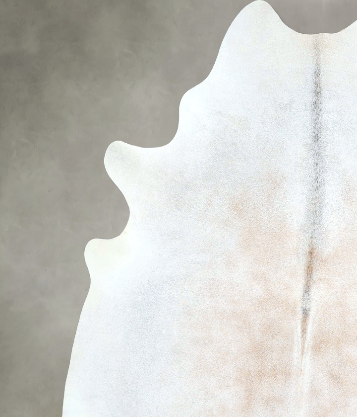 Grey with Beige X-Large Brazilian Cowhide Rug 7'4"H x 6'6"W #A48798 by Hudson Hides