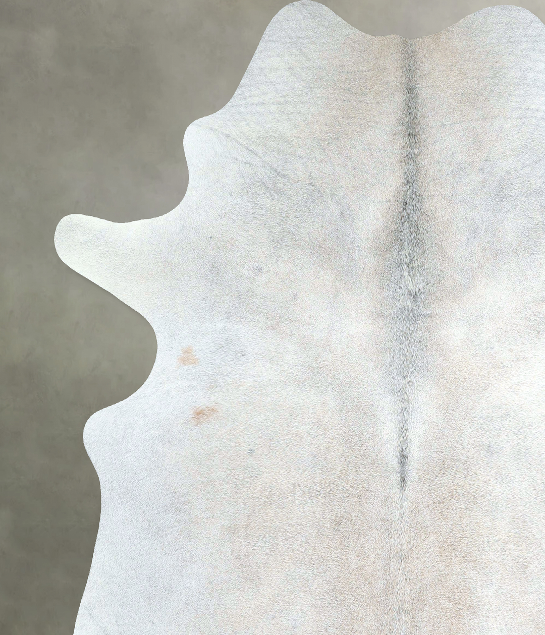 Grey with Beige X-Large Brazilian Cowhide Rug 7'6"H x 6'2"W #A48799 by