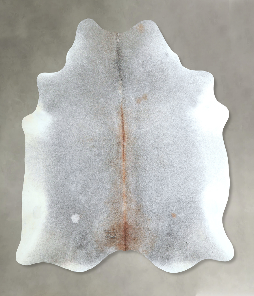 Grey with Beige X-Large Brazilian Cowhide Rug 6'11"H x 6'4"W #A48800 by Hudson Hides
