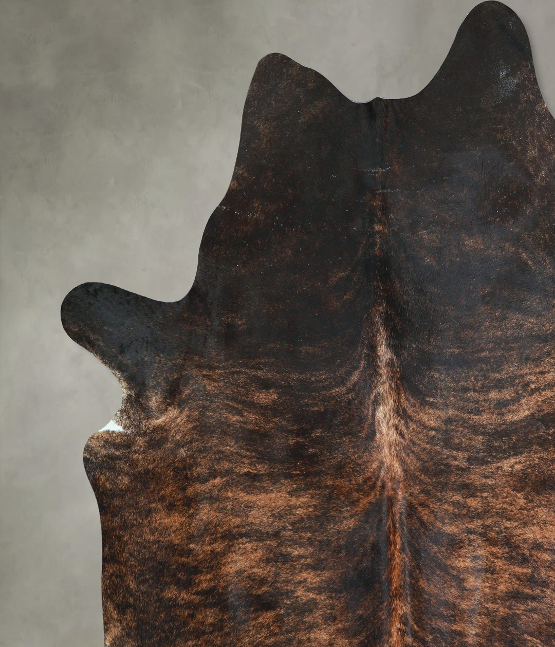 Dark Brindle XX-Large Brazilian Cowhide Rug 8'4"H x 7'6"W #A48801 by H
