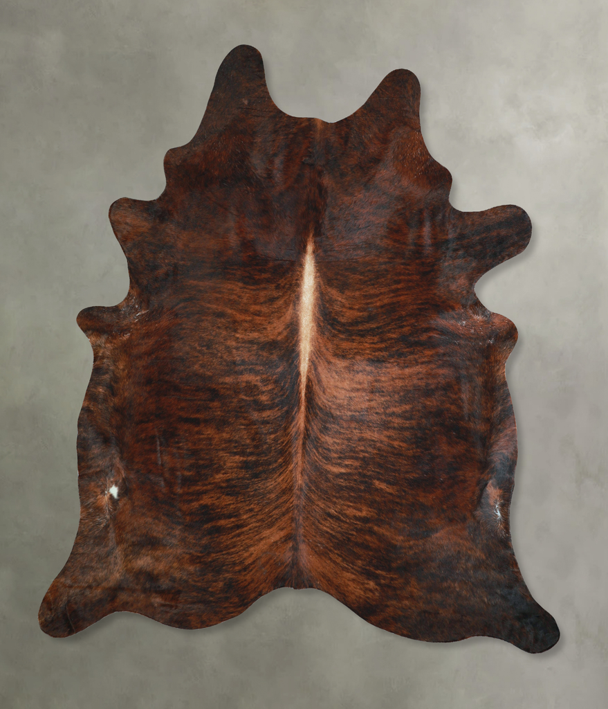 Dark Brindle XX-Large Brazilian Cowhide Rug 8'5"H x 7'2"W #A48804 by Hudson Hides