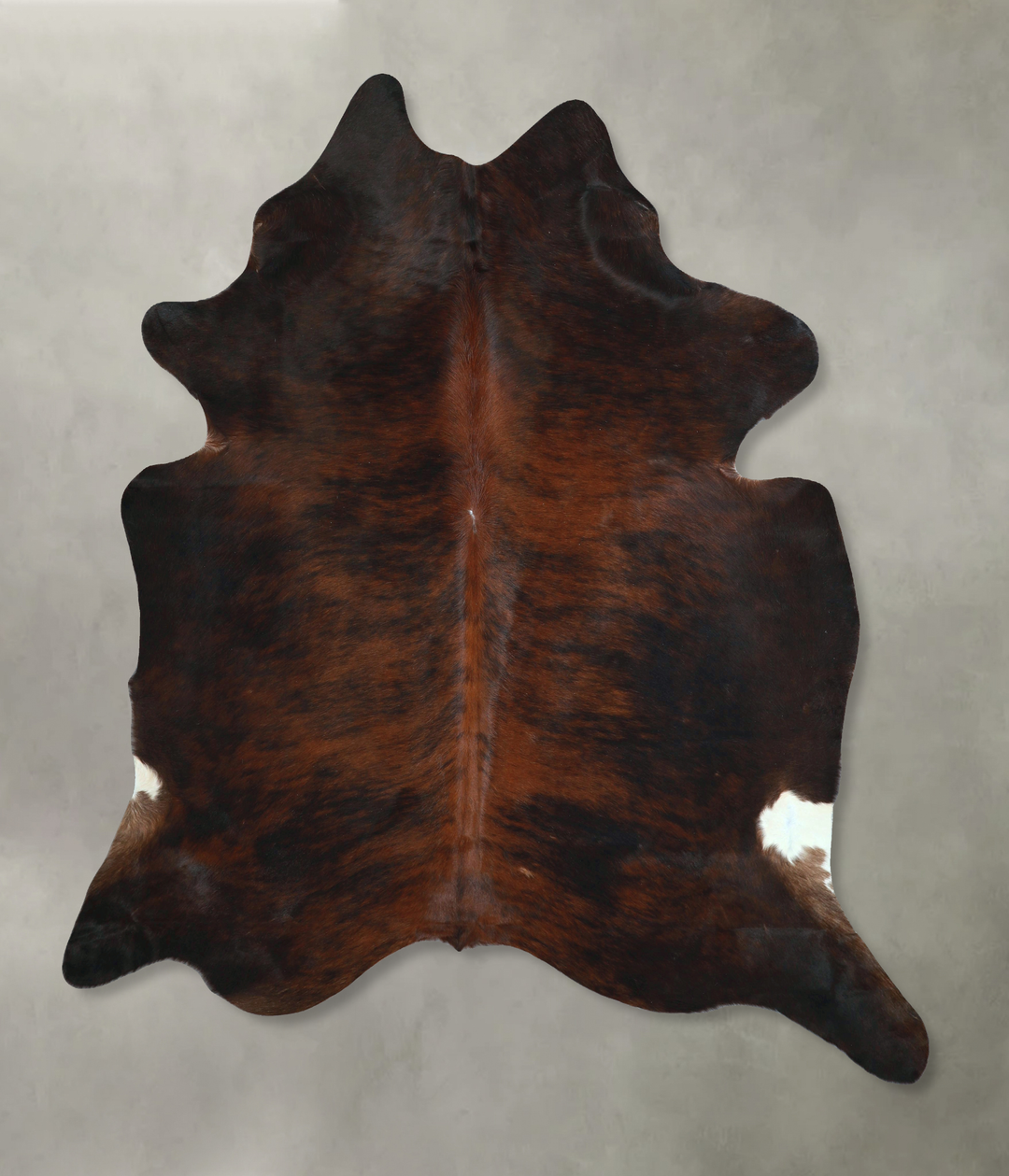 Dark Brindle XX-Large Brazilian Cowhide Rug 7'10"H x 6'11"W #A48807 by